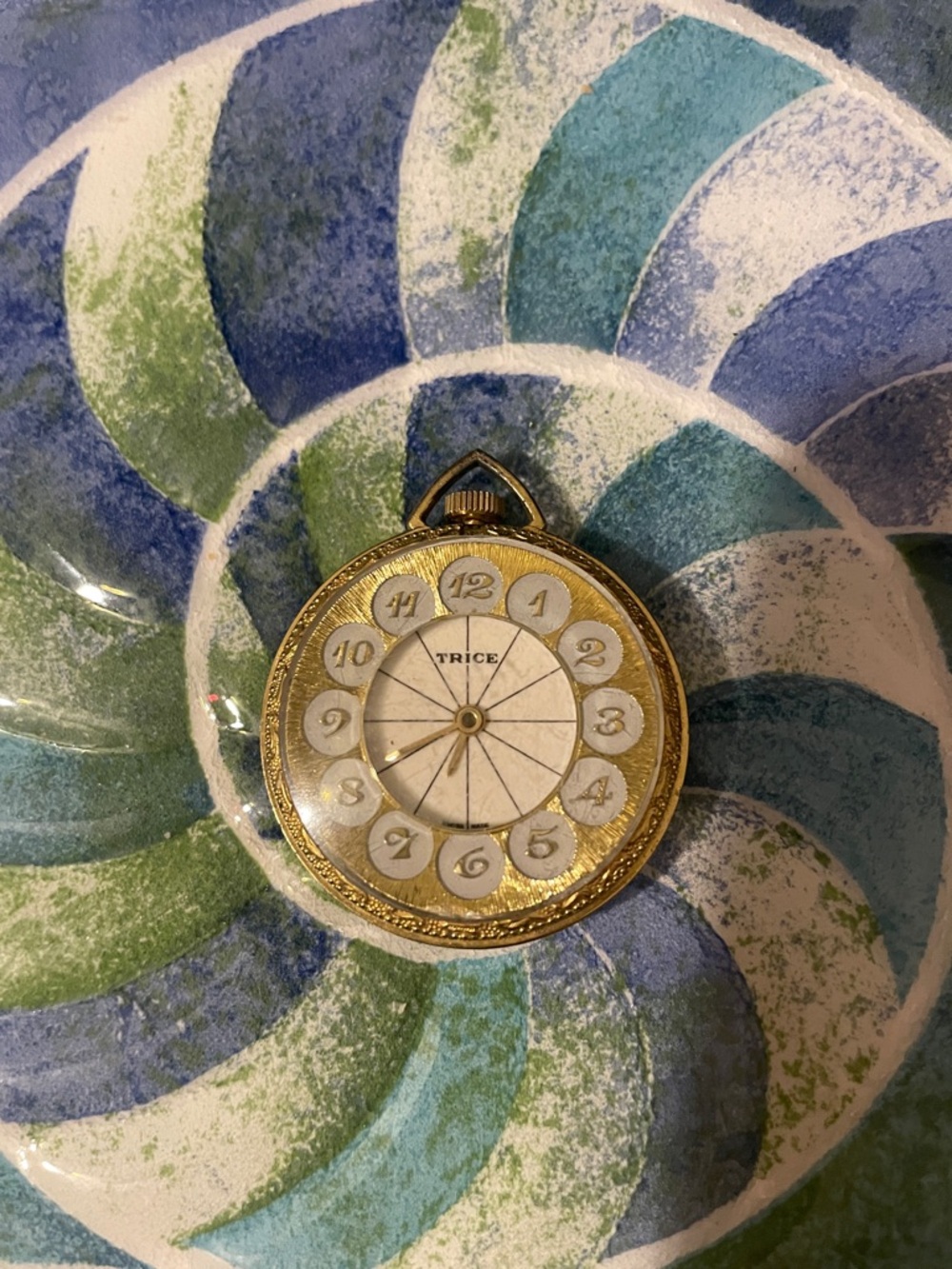 Gold-Tone Pocket Watch - Classic White Dial
